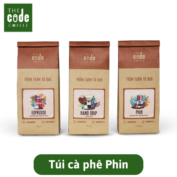 Túi cà phê Espresso 200 gram - Espresso Coffee Bag