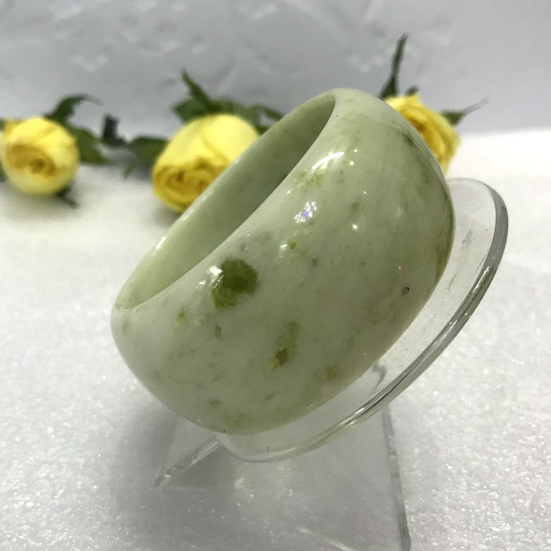 Vòng tay cẩm thạch nam bản to, bản hẹ, bản dày hay bản cao 3cm đá tự nhiên của VN