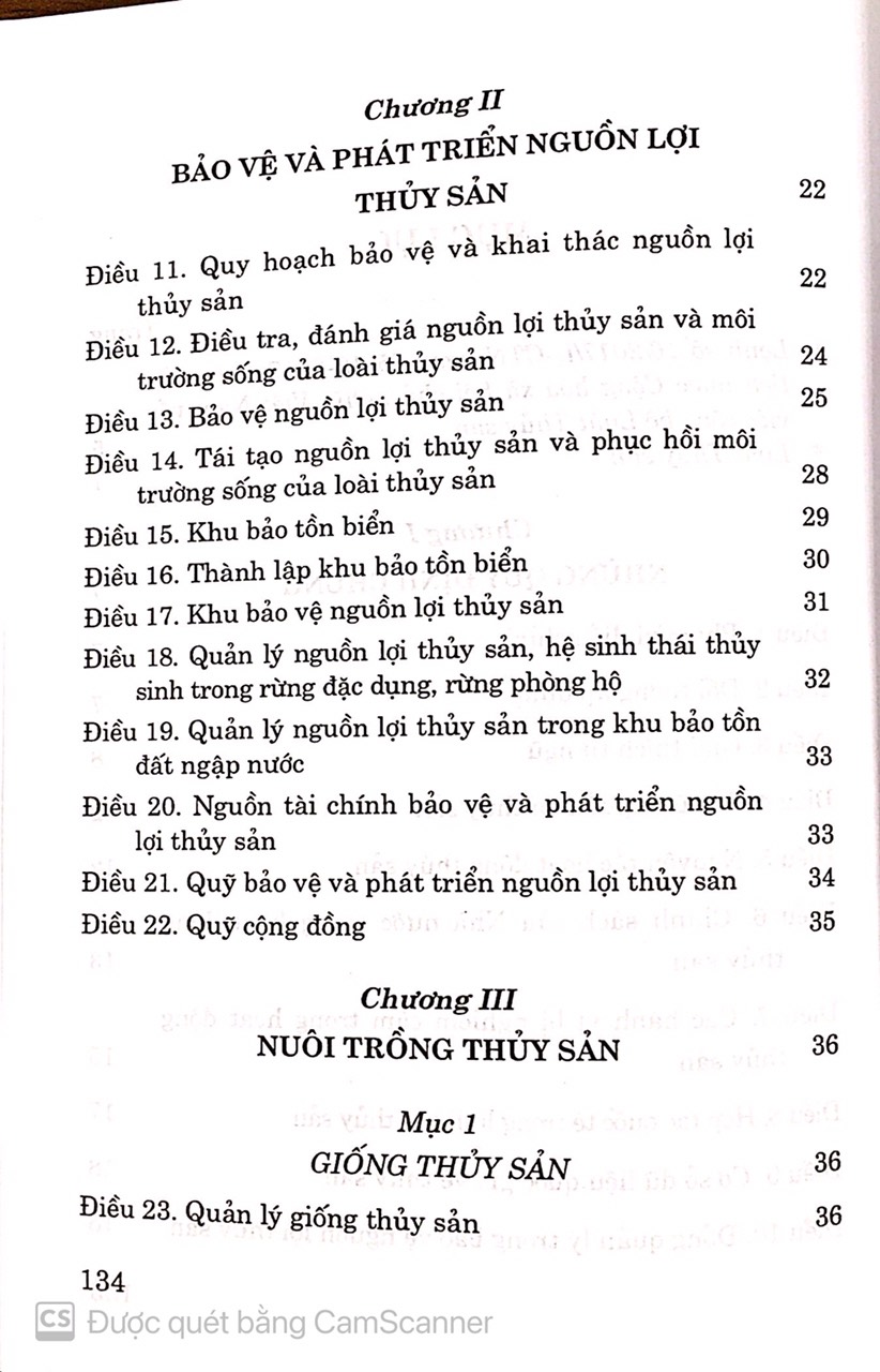 Luật thủy sản