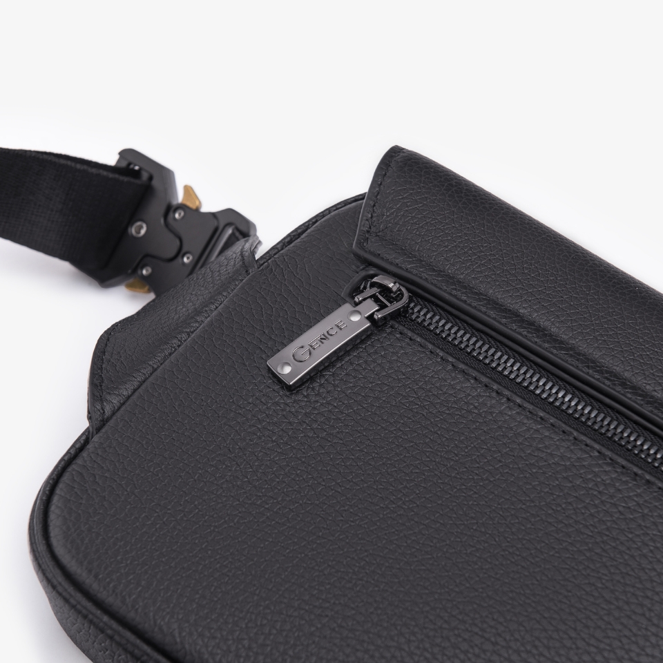 Túi Đeo Chéo Nam Túi Nam Hàng Hiệu GENCE TZ02 Chất Liệu Da Bò Cao Cấp Màu Đen