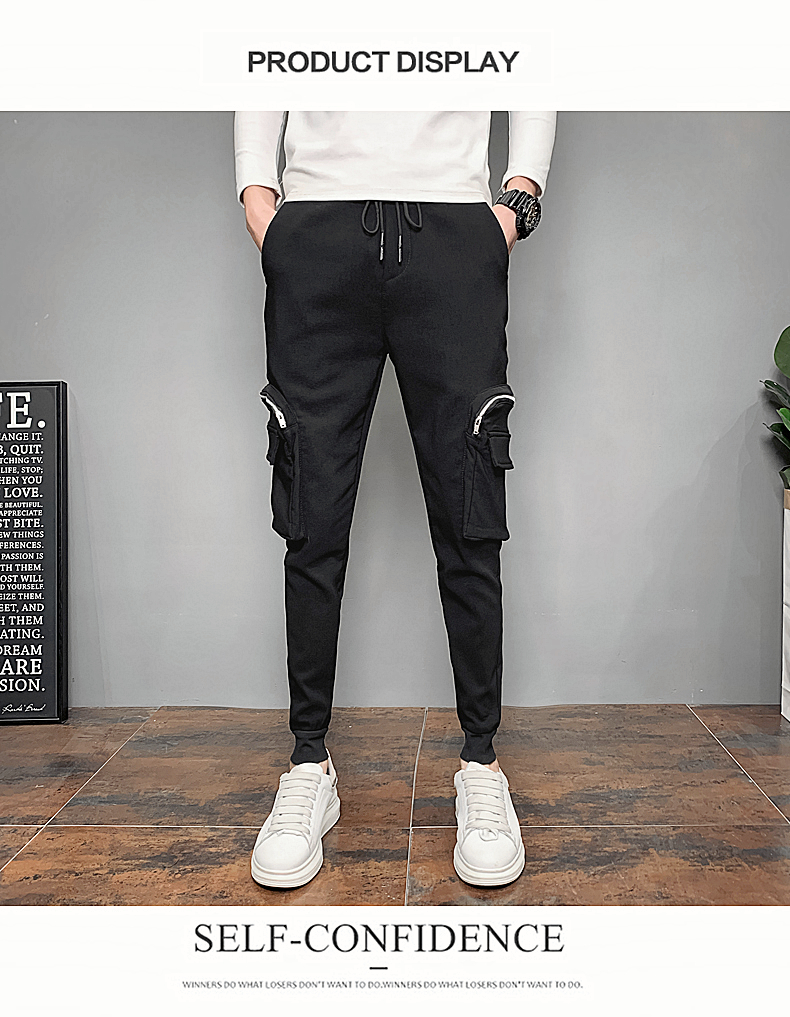 Quần Jogger 9 phân ống bó thiết kê túi hộp đầy phong cách