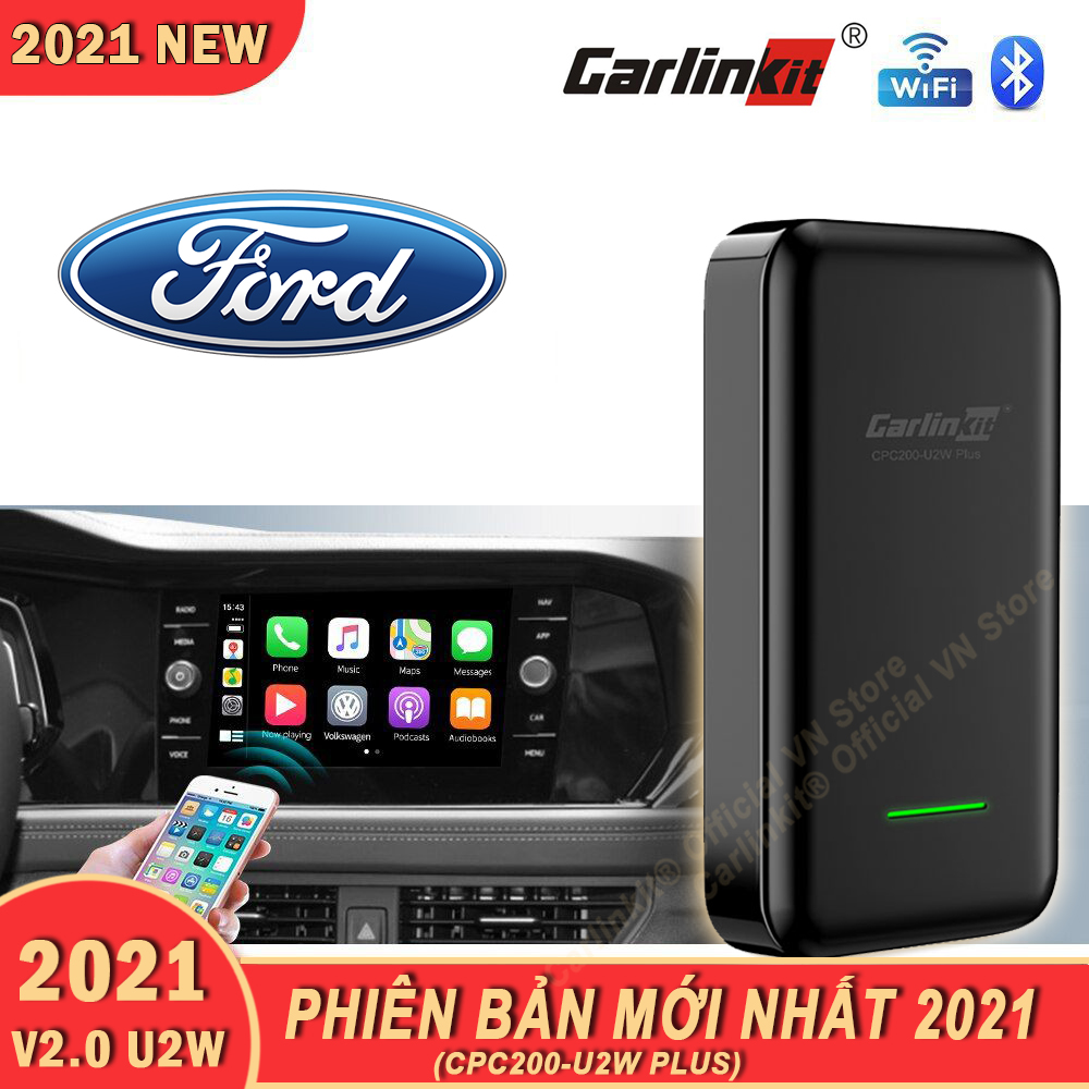 Carlinkit 2.0 U2W Plus 2021 - Apple Carplay không dây cho xe Ford màn hình nguyên bản.