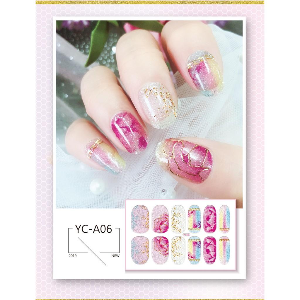 20 mẫu Miếng dán móng tay nail nhiều hình dễ thương N04 mix mẫu