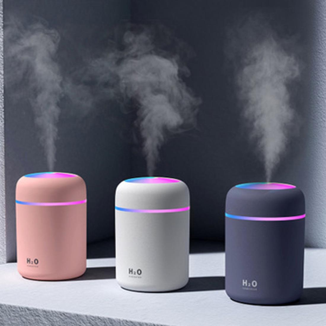 Mới Máy Lọc Không Khí LED Máy Tạo Độ Ẩm Không Khí Máy Khuếch Tán Tinh Dầu Phun Sương Tạo Ẩm Không Khí Thơm Nước Hoa Nội Thất Ô Tô Nước Hoa Phụ Kiện