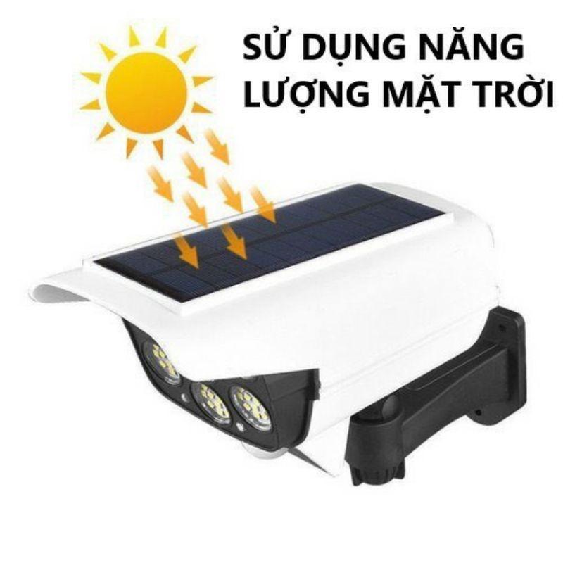 Đèn Năng Lượng Mặt Trời Giả Camera Chống Nước - Tự Động Bật Tắt Chống Trộm - Có Điều Khiển Cảm Biến