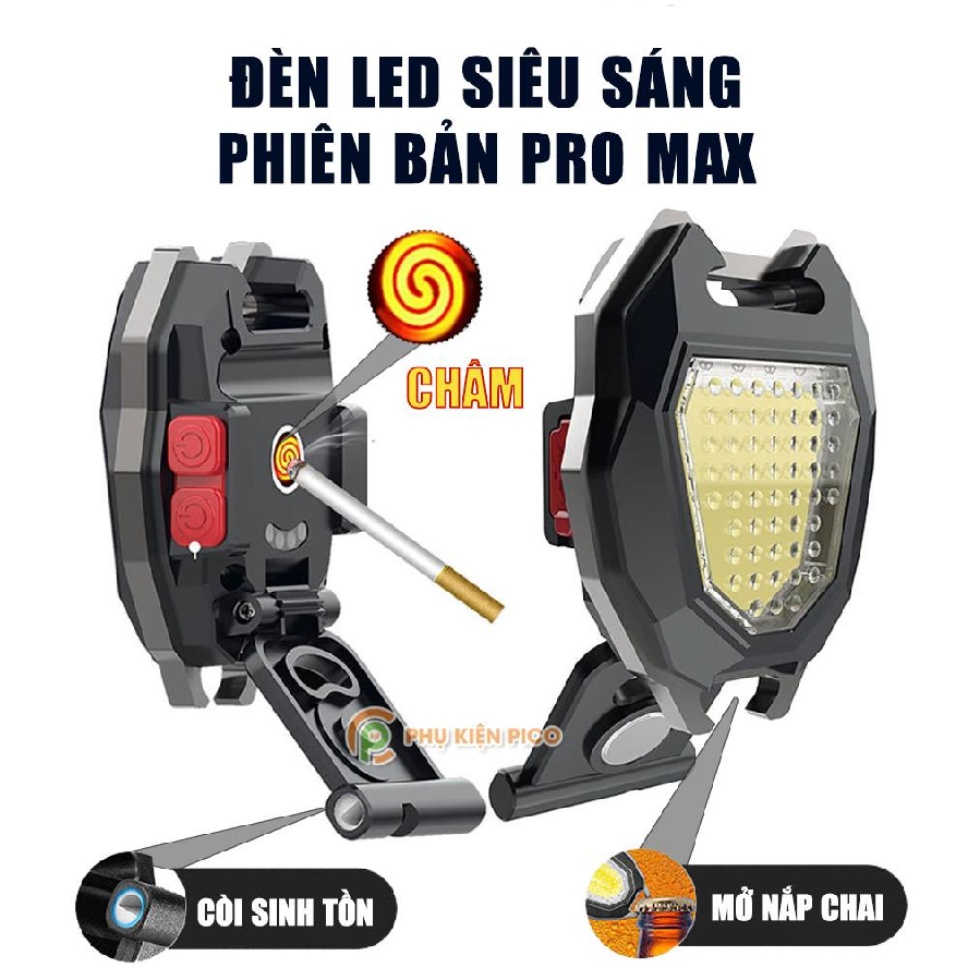 Đèn Móc Khoá Đa Năng Mini (Tam Giác) Có Bật Lửa