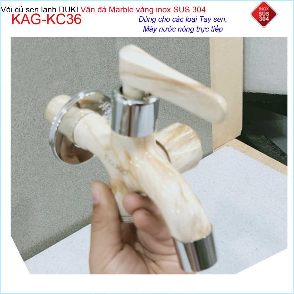 Vòi sen tắm vân đá marble Duki KAG-KC36, Củ sen tắm lạnh cao cấp đá marble