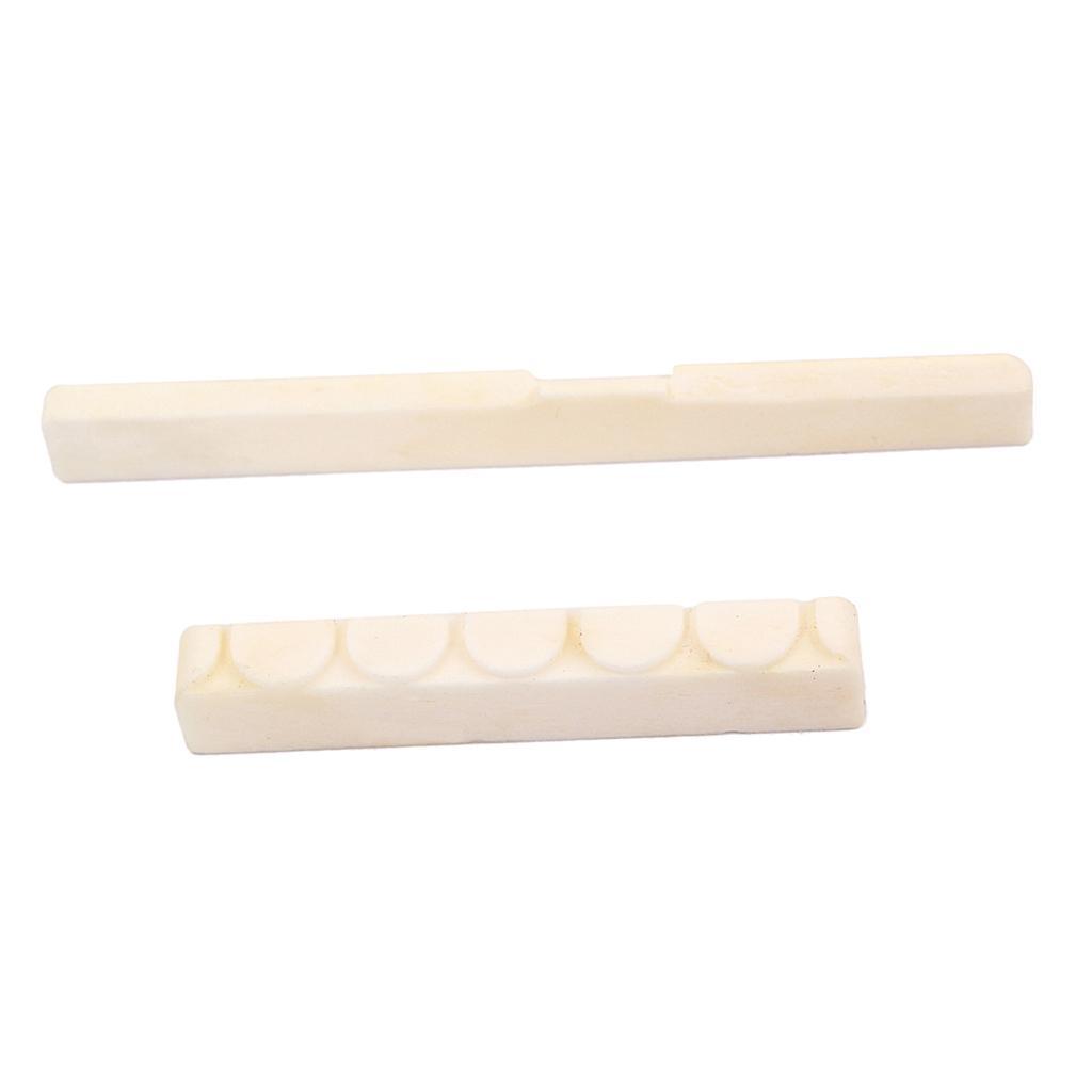 2-7pack Bone Bridge Saddle&Nut for Classical Guitar Parts Accessories