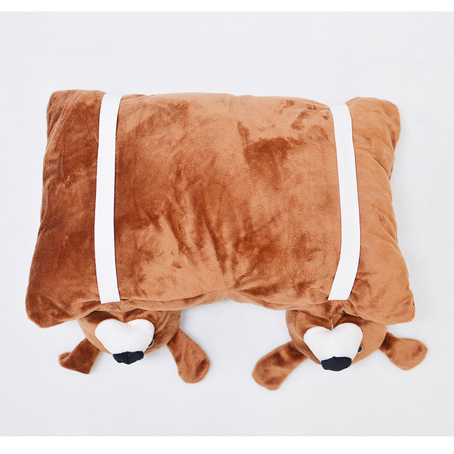 Gối đi xe cho bé - Chó Nâu Pipobun