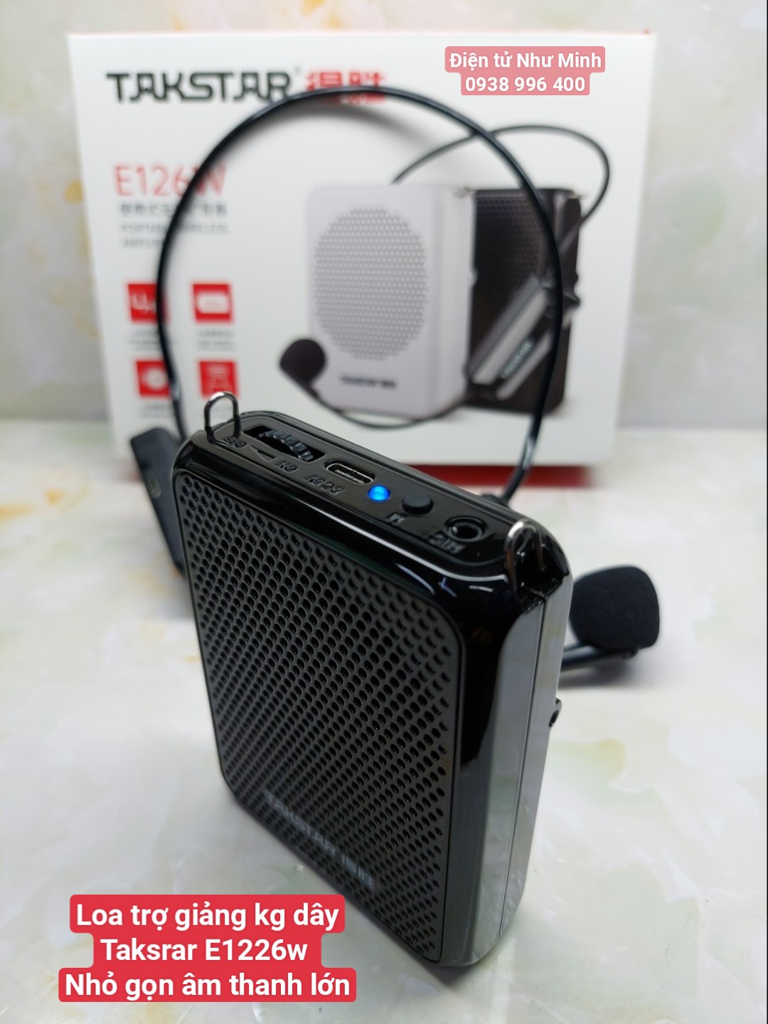 Máy trợ giảng KHÔNG DÂY E126W- Siêu nhỏ gọn - âm thanh lớn