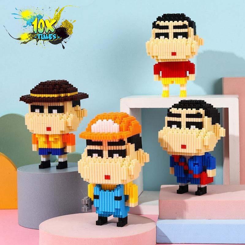 Mô hình lắp ráp 3d Shin cậu bé bút chì mô hình quà tặng lắp ráp cho trẻ nhỏ bạn trai bạn gái