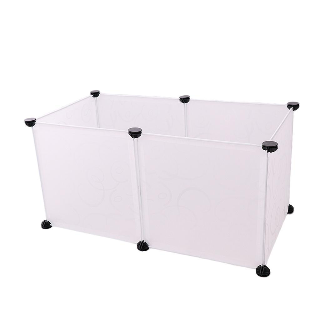 2pcs 6 Panels Hamster Pen Small Animal Playpen Indoor/Outdoor Enclosure Cage