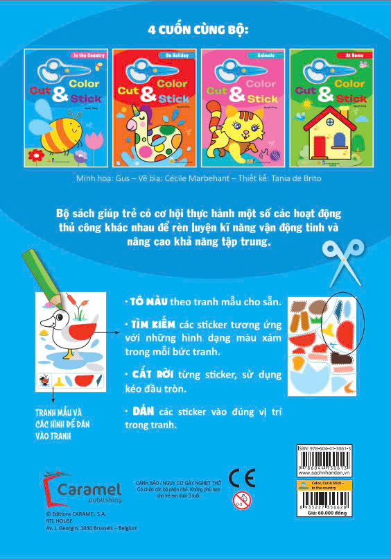 Sách - Color Cut &amp; Stick - ndbooks