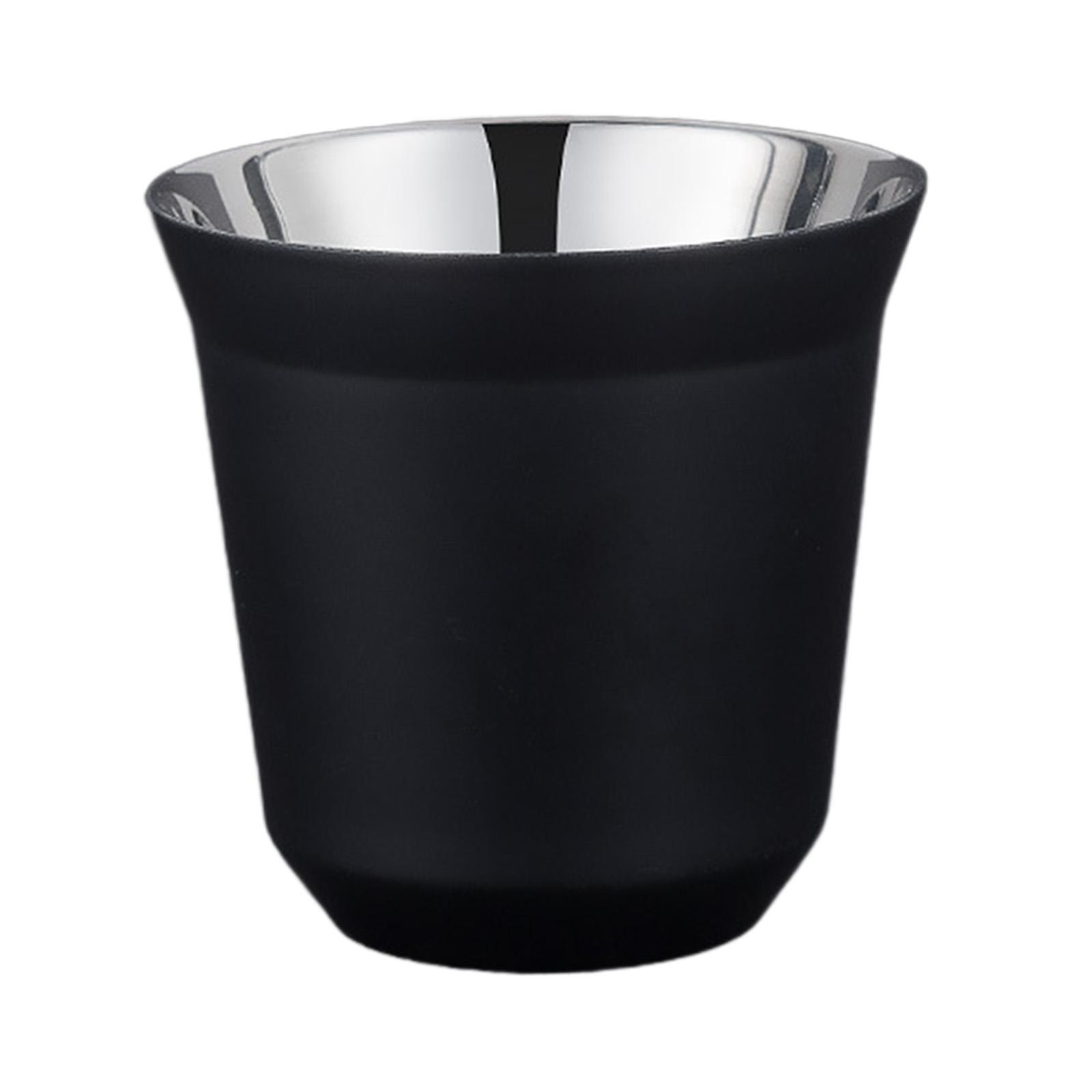 Coffee Cup Camping Mug Durable Drinkware 80ml Capacity Ultralight Outdoor Stainless Steel Cup Metal Drinking Cup for Home Backpacking Picnic