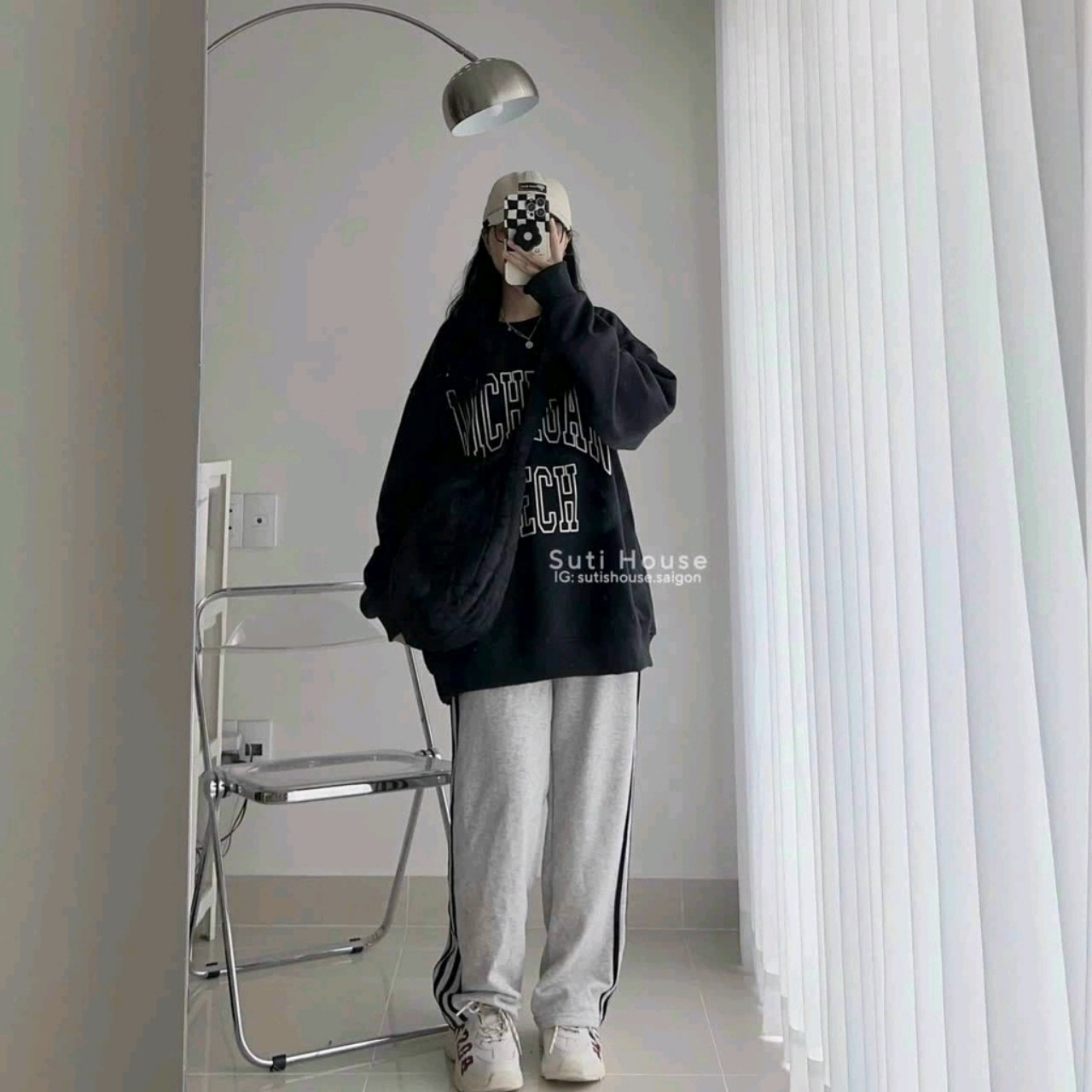 Áo Sweater Tay Phồng Thụng Form Nam Nữ Unisex Hàn Quốc - Kiểu Hoodie Thun Tay Dài Nam Nữ Couple Siêu Xinh TREND RẺ ĐẸP