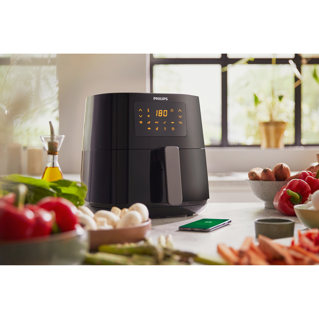 Nồi Chiên Không Dầu Philips 6.2 lít HD9280/90 - Hàng Chính Hãng