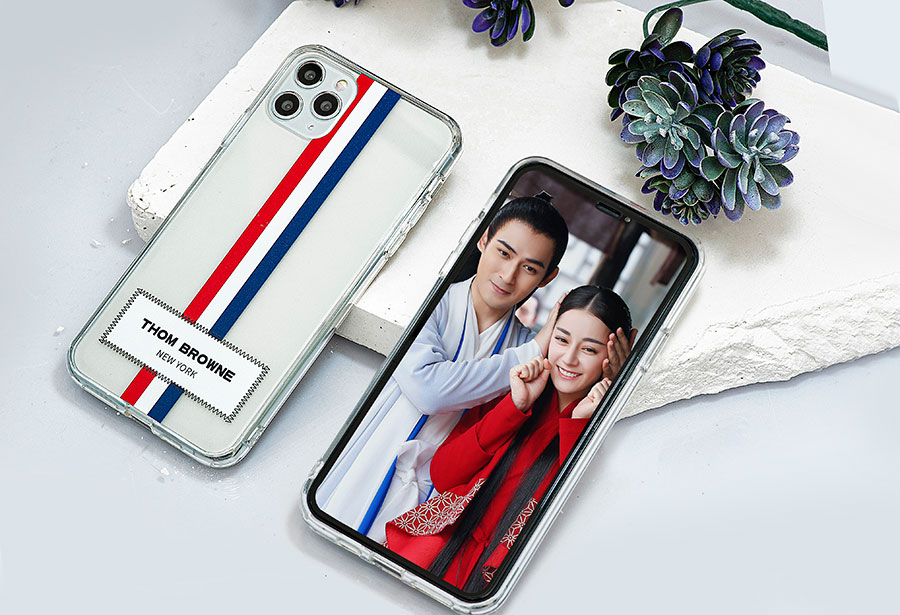 Ốp lưng trong suốt chống sốc cho iPhone 13 6.1 inch hiệu Likgus Thom Browne (bảo vệ toàn diện, chất liệu cao cấp, thiết kế thời trang) - hàng nhập khẩu