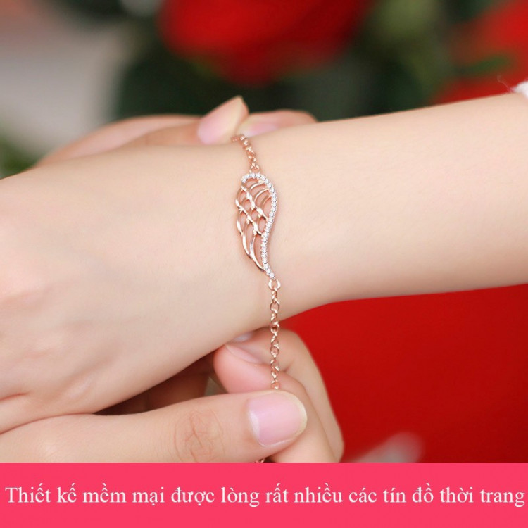 Lắc tay Cánh Tiên bạc 925 phong cách Hà n Quá»c, vòng tay bạc nữ, lắc tay ÄÃnh Äá thá»i trang TTB- LT36 10