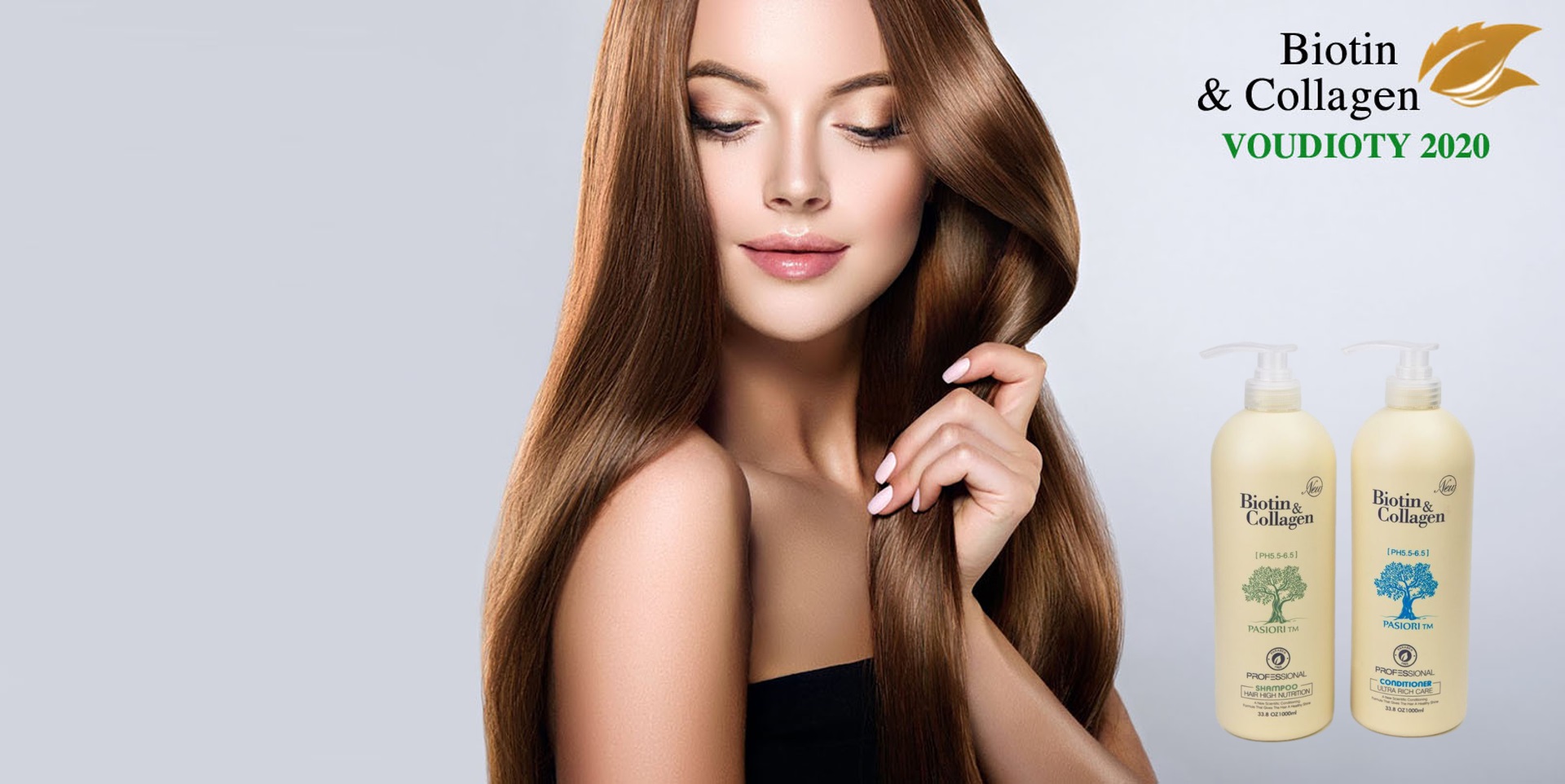 DẦU GỘI PASIORI TM COLLAGEN & BIOTIN TRẮNG PHỤC HỒI, MỀM MƯỢT, NGĂN GÃY RỤNG, MỌC TÓC ITALY 500ML NEW 2022