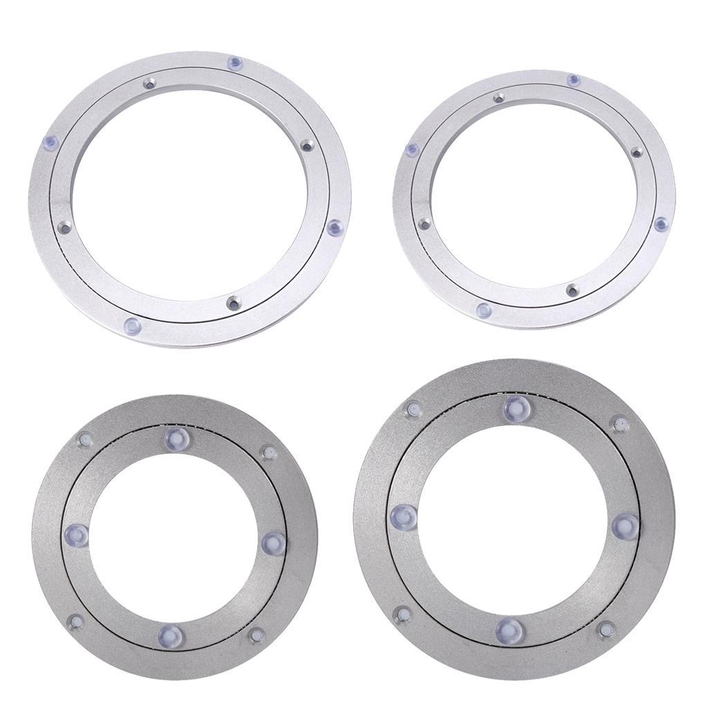 2pcs Round Turntable Bearing 5/16 Thick Heavy Duty Swivel Plate 4/10inch
