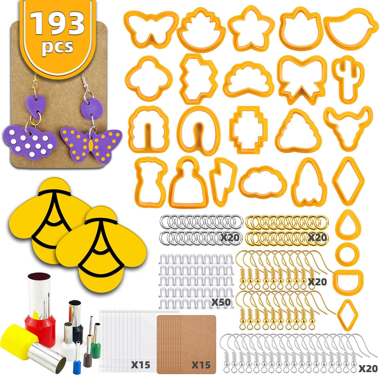 Polymer Cutter for Clay Earring Making Kit Shapes Clay Tools