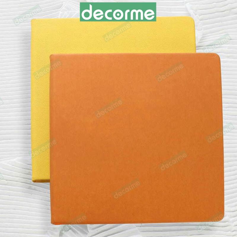 Sổ Tay Vuông Sổ Tay Bullet Journal Ruột Kẻ Ngang Bìa Da Cao Cấp Nhiều Màu Mẫu Decorme
