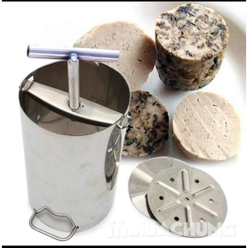 Khuôn Giò Xào Inox , Khuôn Làm Giò Chả Chất Liệu Inox Loại 1kg