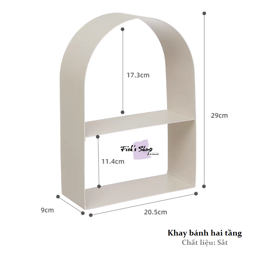 Khay đựng bánh sinh nhật, điểm tâm màu pastel