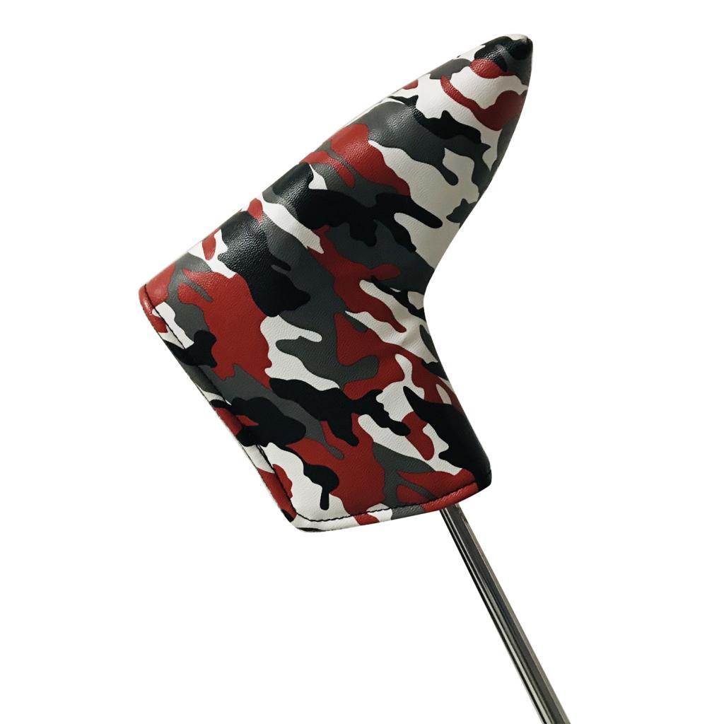 Golf Club Blade Putter Head Cover Closure PU Leather Water- Headcover Club Sleeve