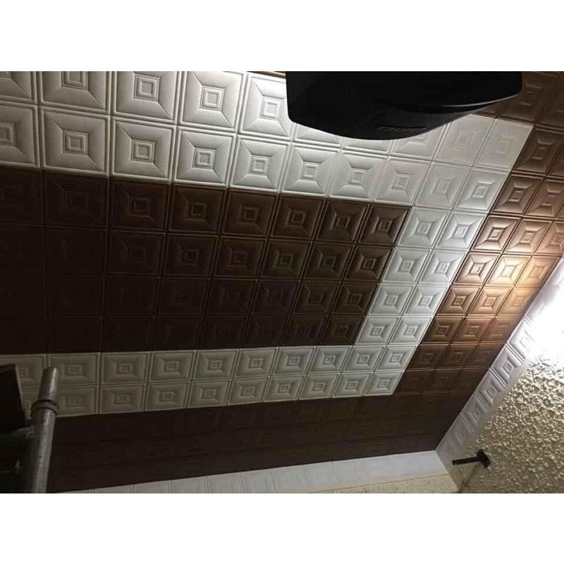 Xốp dán tường giả da cao cấp dầy 8 mm khổ 60 x 60 cm
