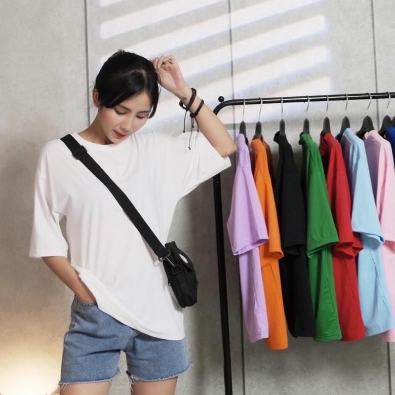 Áo phông trơn nam nữ - Áo thun nam nữ tay lỡ form rộng, phông nam nữ unisex chất 100% cotton co giãn 4 chiều cực mát