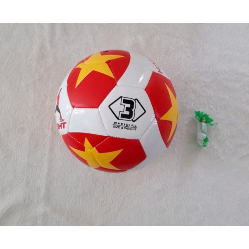 Quả bóng đá số 3 và số 2 in cờ