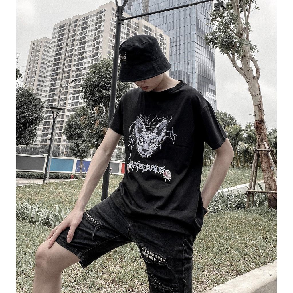 Áo Phông Rộng Dáng Unisex Cho Cả Nam Và Nữ - Áo Thun Thiết Kế In 5D - Chất Vải Cotton Cao Cấp Dày Dặn Mặc Cực Thích T5