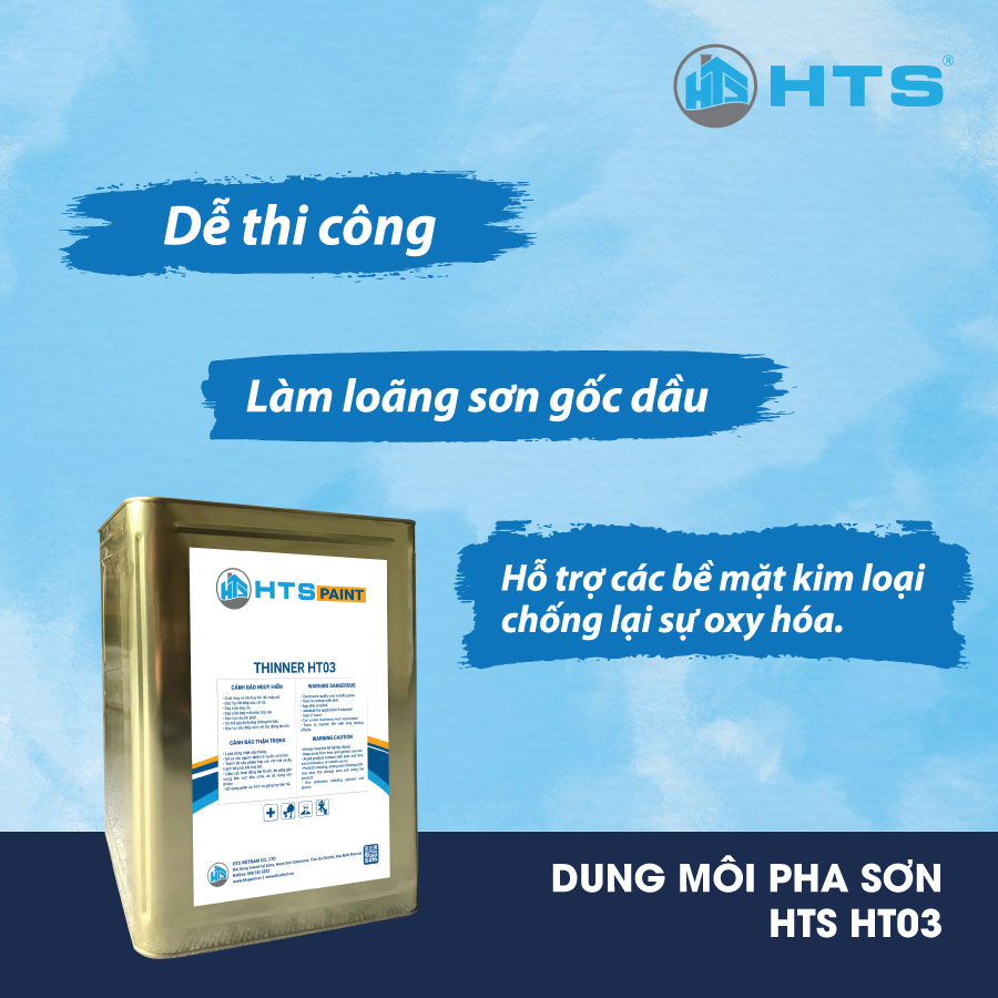 Dung Môi Pha Sơn Thinner HTS_HT03 thùng 18 lít