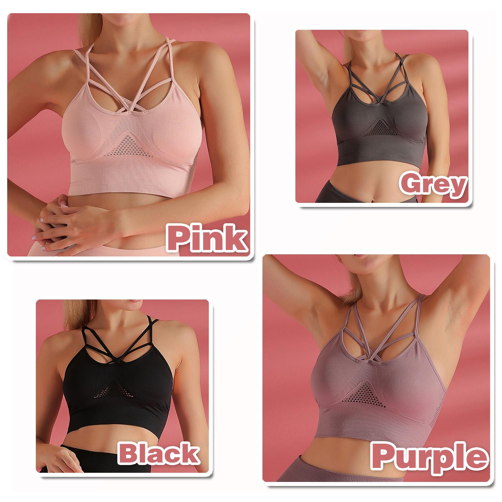 Áo crop top cho nữ, dây đai chéo có thể tháo rời, tập luyện thể dục, yoga