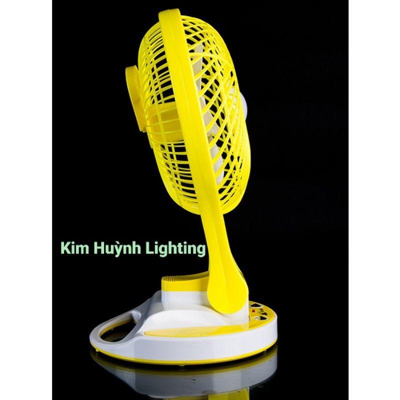 QUẠT MINI FAN TÍCH ĐIỆN KÈM LED JR 5580