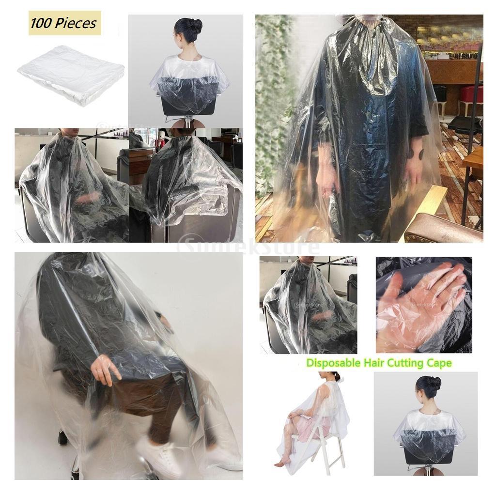 200x Disposable Hair Cutting Cape Gown Salon Stylist Barber Shop Capes Apron