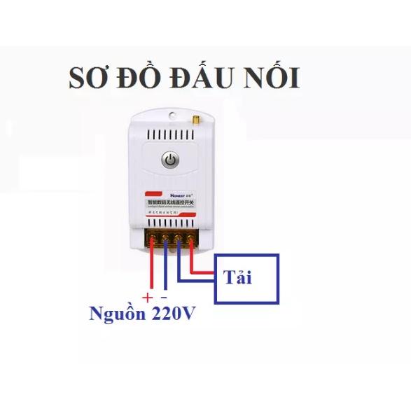 Bộ công tắc điều khiển từ xa 1Km Honest 30A/220V 9220KB bật tắt máy bơm nước