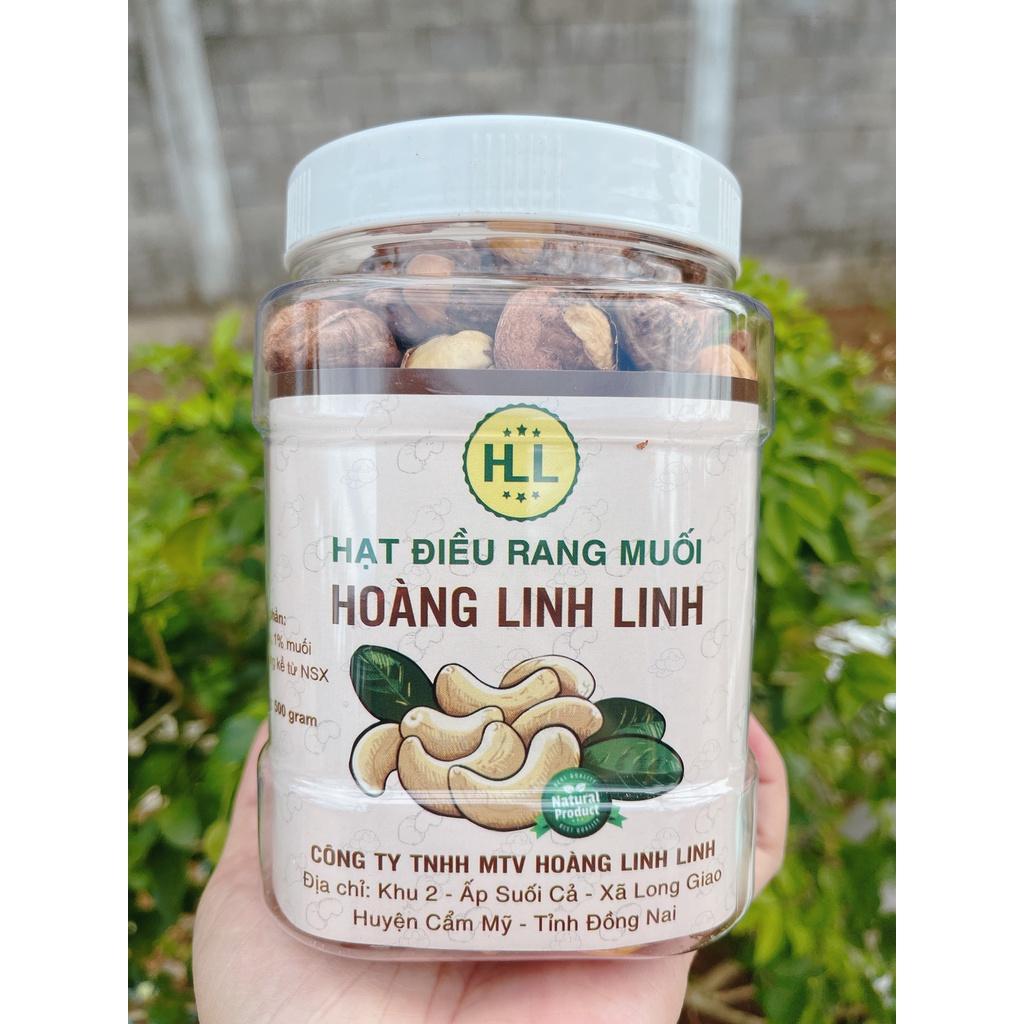 Hạt điều nguyên hạt còn vỏ size nhỏ Hoàng Linh Linh thơm ngon giòn béo, rang mới hàng ngày - Chuẩn xuất khẩu