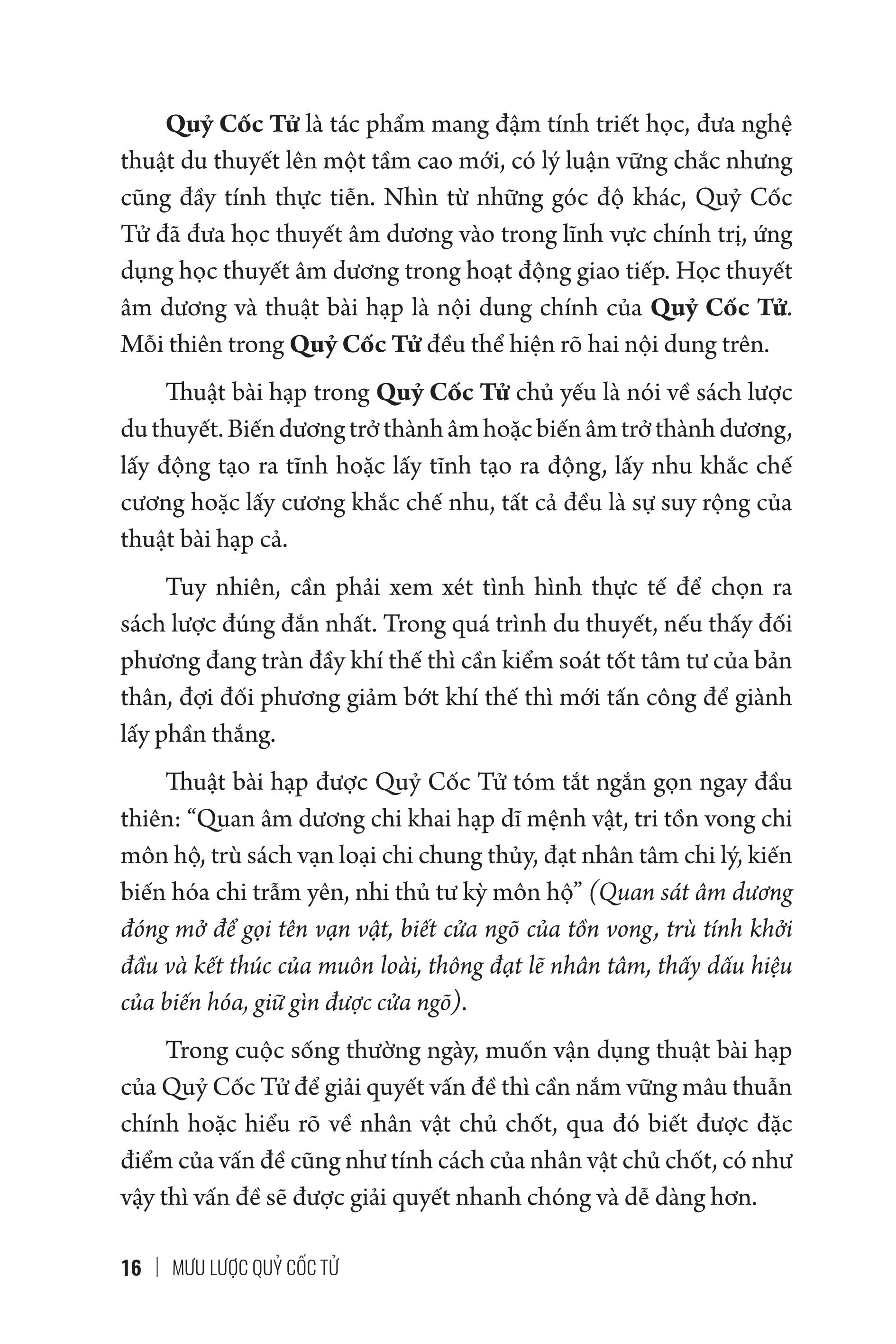 Mưu Lược Trung Hoa - Phần 1. MƯU LƯỢC QUỶ CỐC TỬ (Bìa cứng)