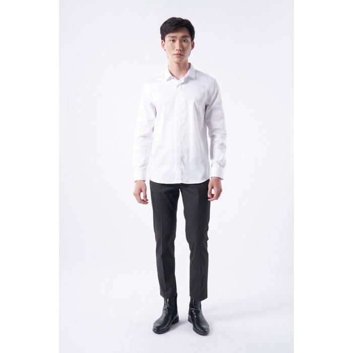 Áo Sơ Mi Nam Tay Dài Trơn Form Fitted - 10F22SHL045 | LASTORE MENSWEAR