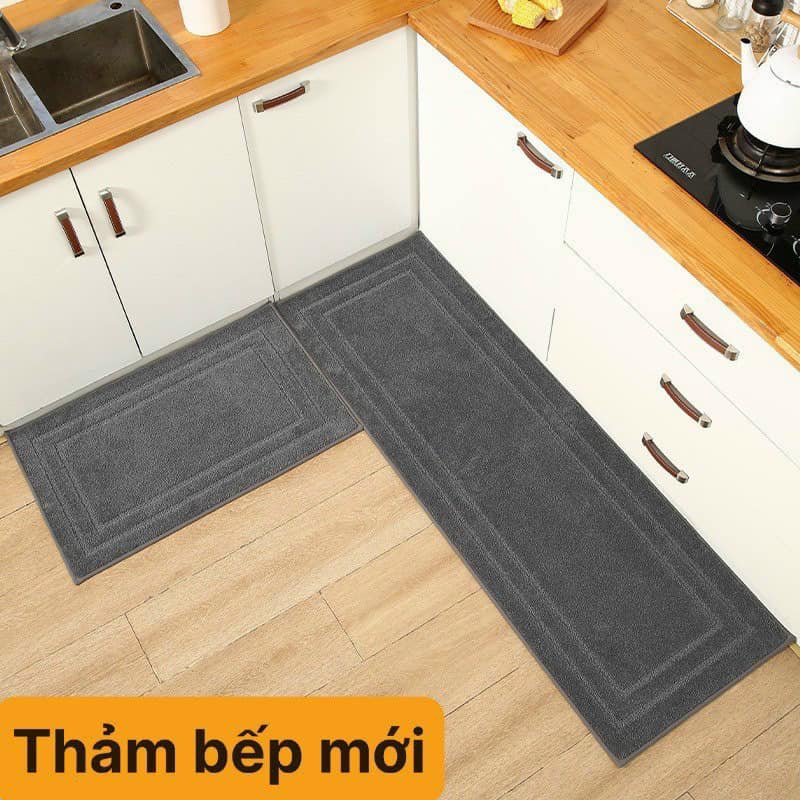Set 2 Thảm bếp Mềm Mịn Thảm Lau Chân Lông Cừu Door Mat