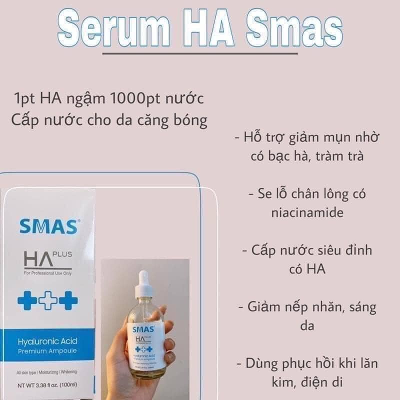 Serum Smas HA Plus Hỗ Trợ Dưỡng Ẩm Sáng Da 100ml