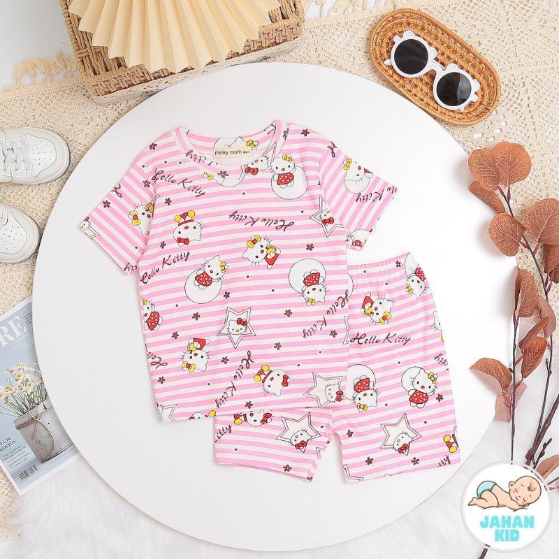 Bộ cộc tay in họa tiết chất bozip cho bé trai, bé gái