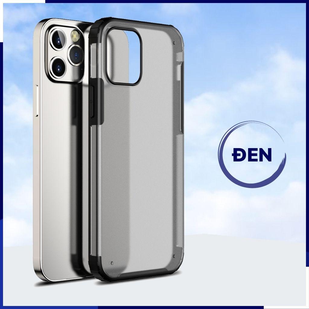 Ốp lưng ip 12 pro max ip 12 pro chống sốc bảo vệ camera chống vân tay nhám viền màu ver 2 phụ kiện huỳnh tân store