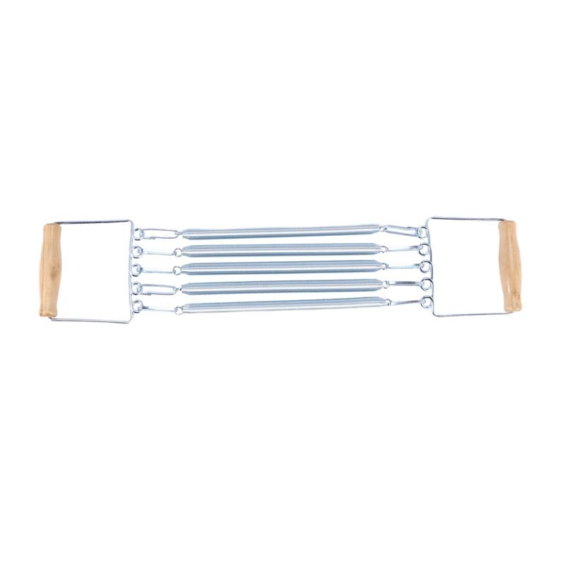 1PCS Bài tập 5 Mùa xuân kéo ngực Mở rộng thể dục Thể hình Trainer Huấn luyện nhà và Phụ nữ Thiết bị thể dục Màu sắc: Bạc