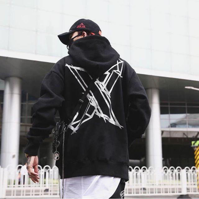 Áo hoodie nỉ chữ X NAM NỮ CỰC NGẦU