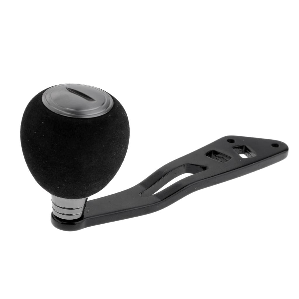 Power Fishing Reel Handle Knob Drum Baitcasting Reel Handle Rocker Arm Gold