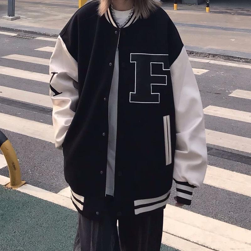 Áo khoác bomber bóng chày dù mero 2 lớp unisex ulzzang nam nữ