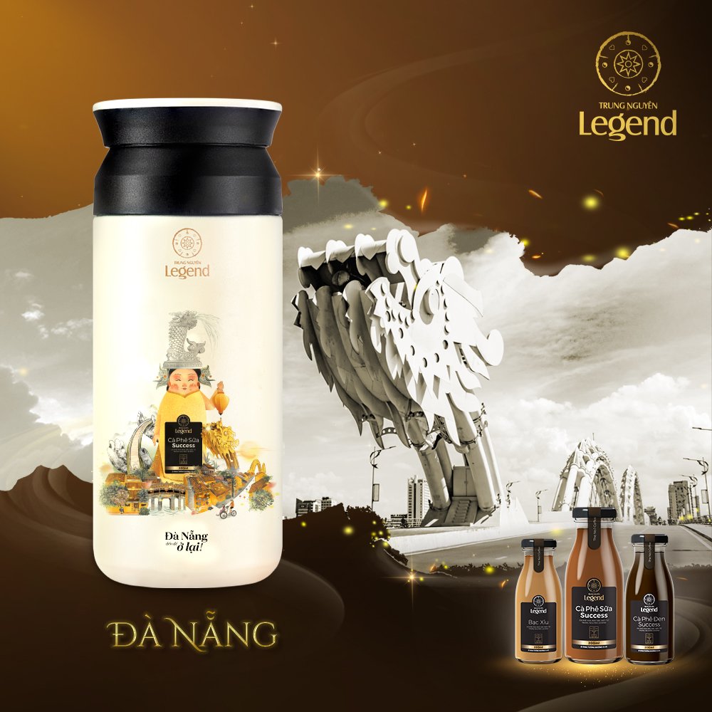 Bình giữ nhiệt &quot;Tinh hoa đất Việt&quot; Trung Nguyên Legend 350ml - Đà Nẵng